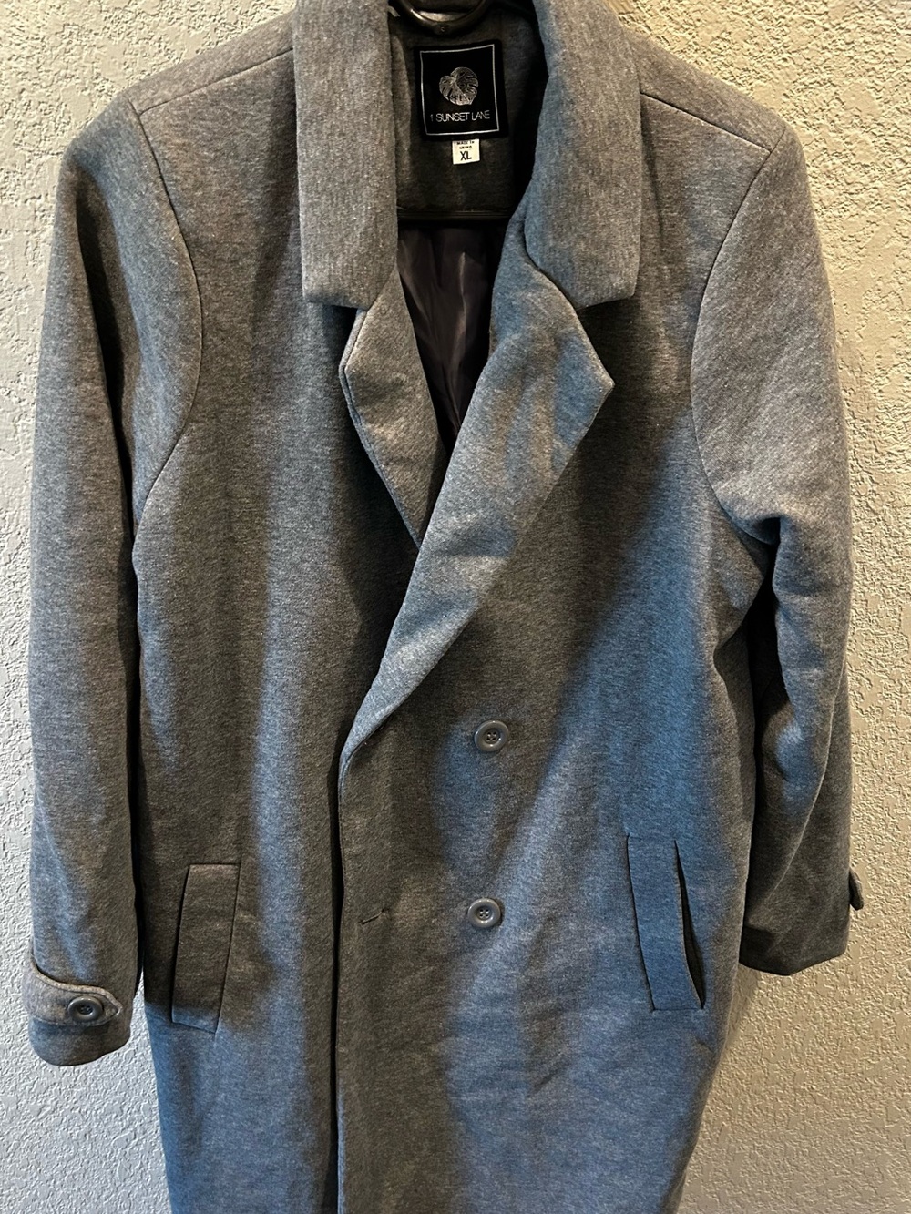 1 Sunset Lane Gray Trench Coat